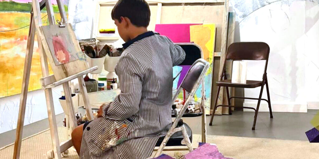 portada nuevo evento taller de pintura para ninos